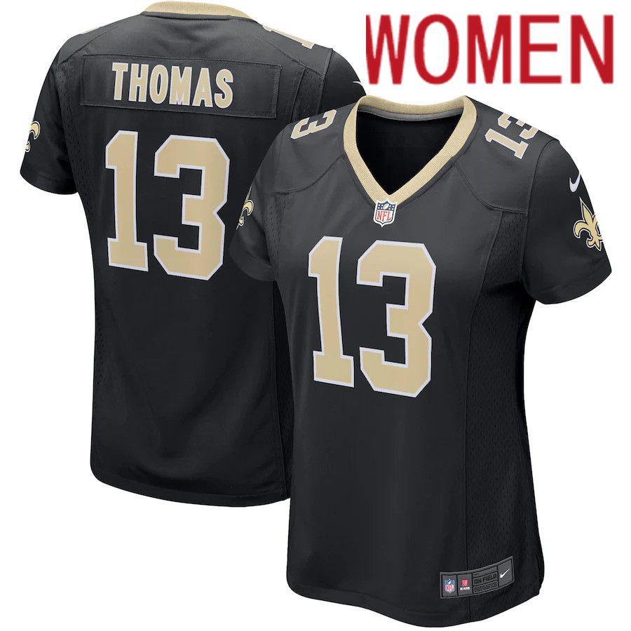 Women New Orleans Saints 13 Michael Thomas Nike Black Game Player NFL Jersey